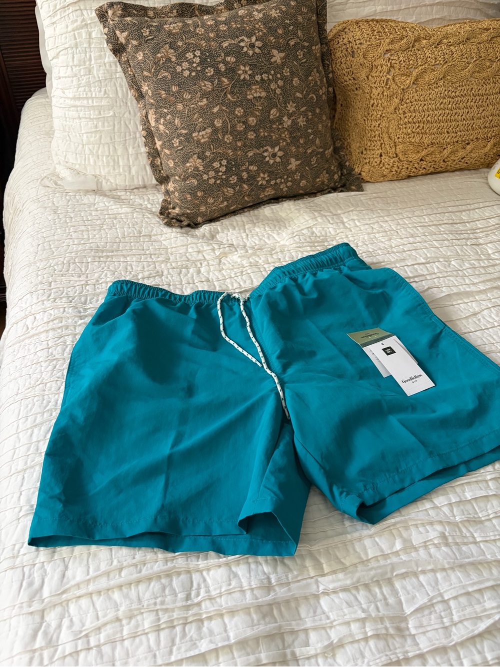 Goodfellow & Co Teal Swim Trunks